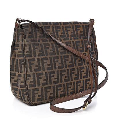Fendi Zucca Vitello Artic Messenger Bag Tobacco Castagna 3 of 15