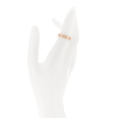 Hermes 18K Rose Gold PM Chaine D'Ancre Enchainee Ring 51 5.75 2 of 9