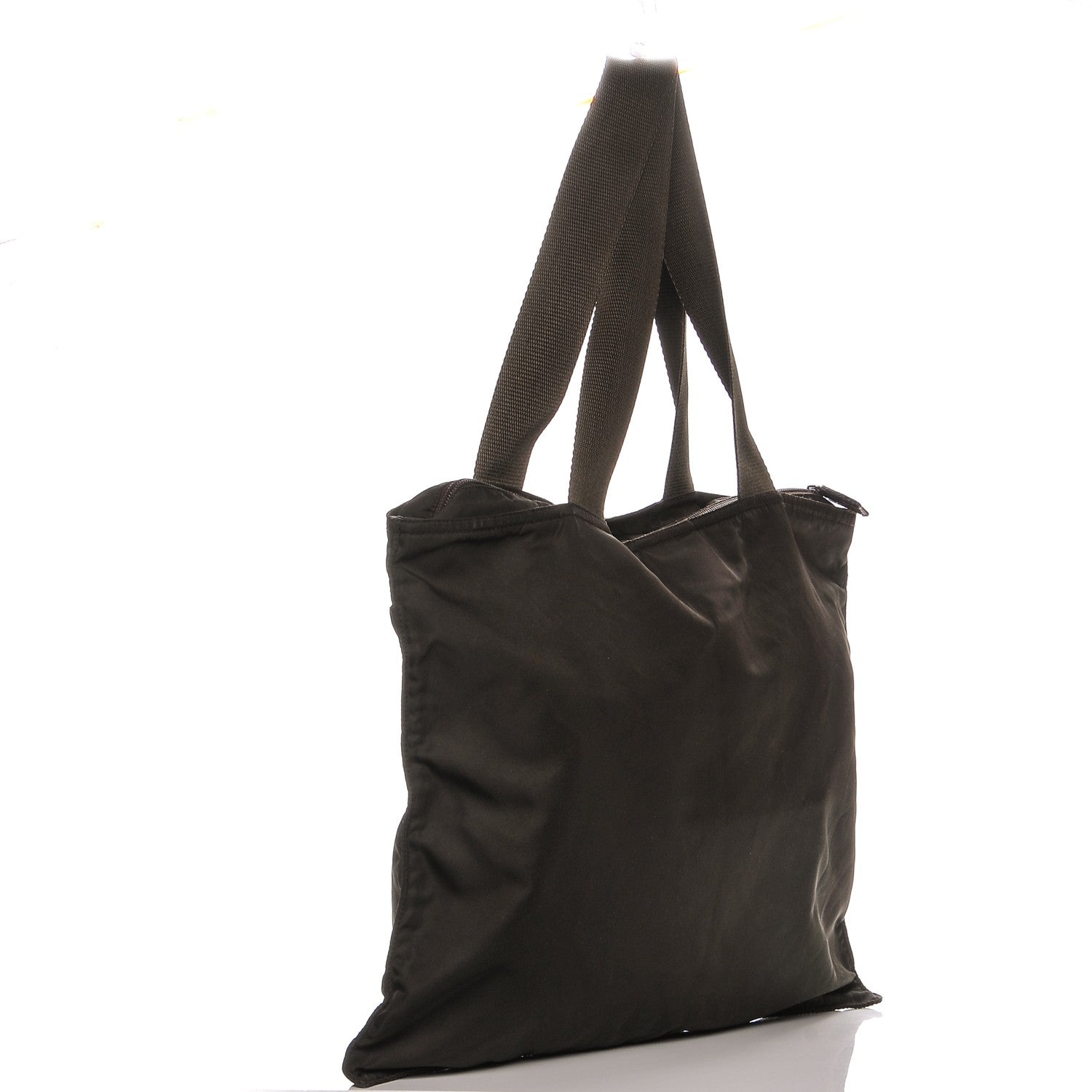 Prada Tessuto Nylon Tote Brown 3 of 11