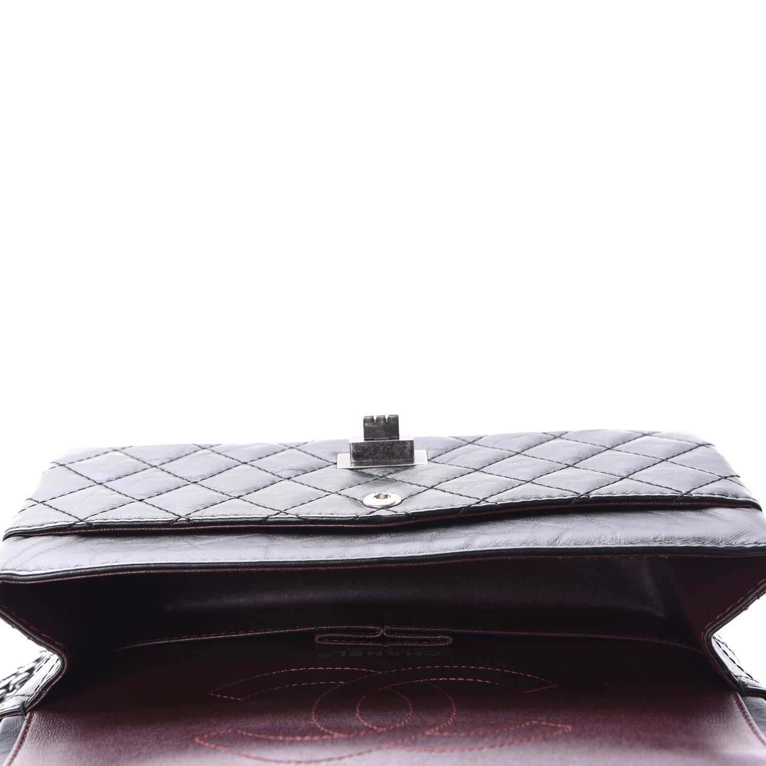 Chanel Aged Calfskin Quilted 2.55 Reissue 225 Flap Black 5 of 11