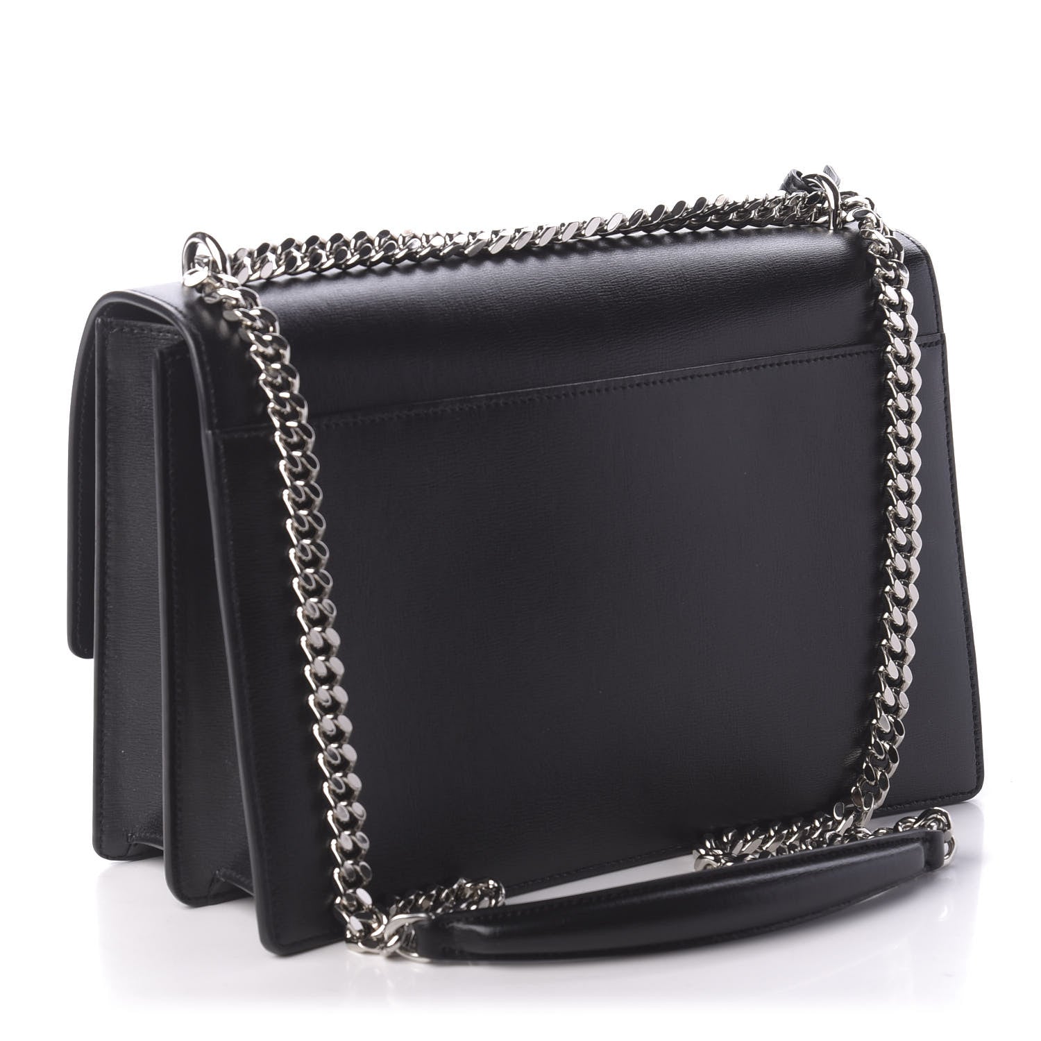 Saint Laurent Calfskin Large Monogram Sunset Black 3 of 9