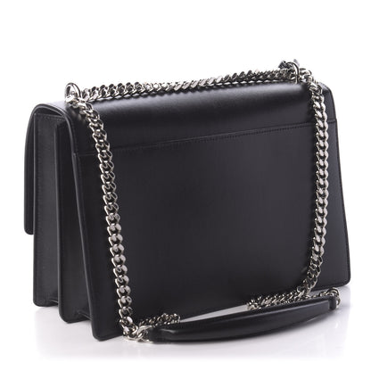 Saint Laurent Calfskin Large Monogram Sunset Black 3 of 9