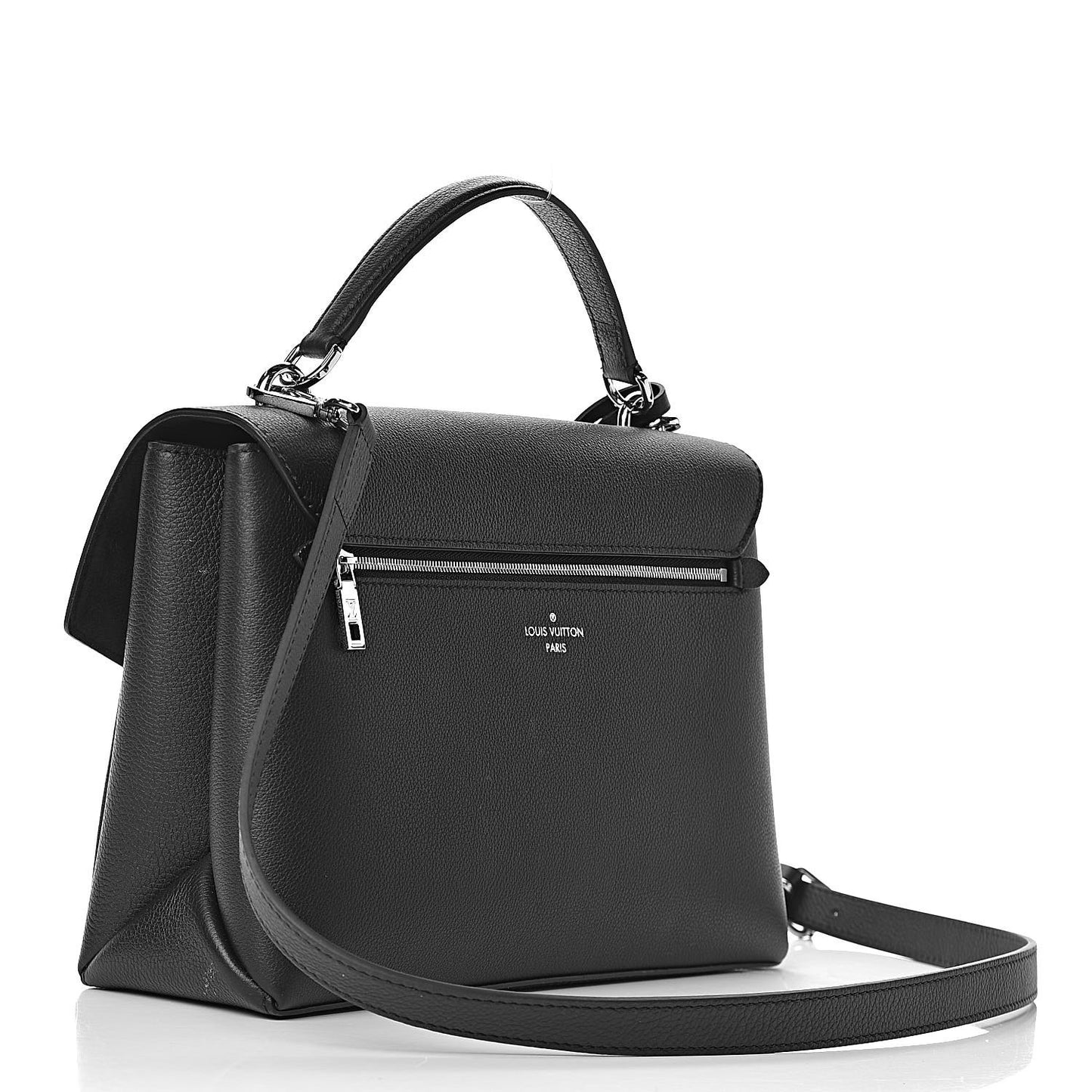 Soft Calfskin My Lockme Top Handle Black