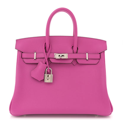 Hermes Taurillon Novillo Verso Birkin 25 Magnolia Sienne 1 of 13