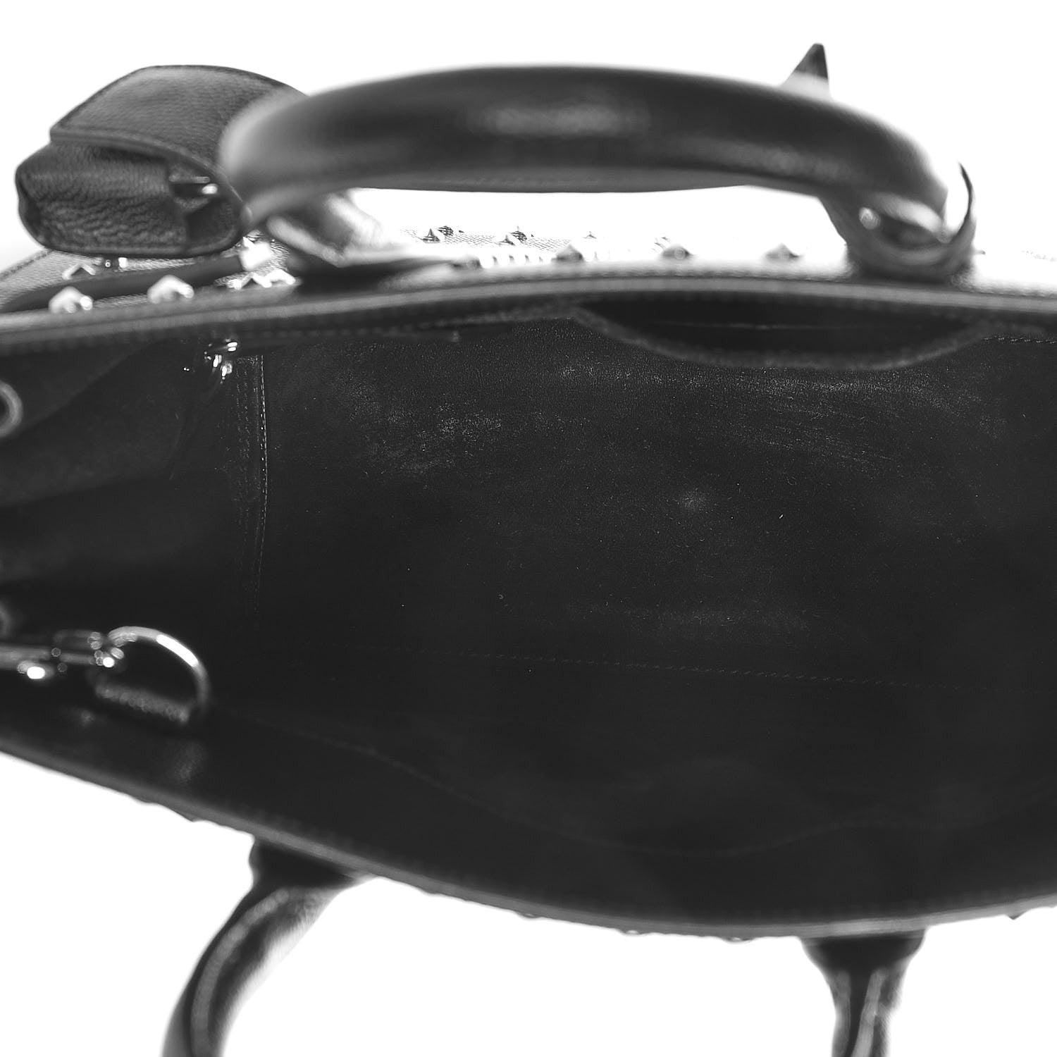 Saint Laurent Grain De Poudre Studded Nano Sac De Jour Black 5 of 7