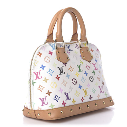 Louis Vuitton Monogram Multicolor Alma White 3 of 10