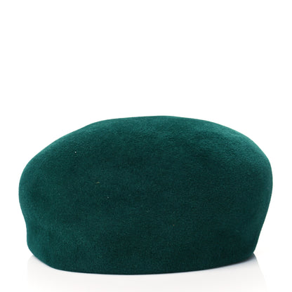 Gucci Velvet Beret Hat Green 4 of 7