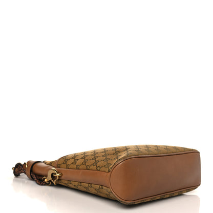 Gucci Monogram Braided Shoulder Bag Brown 3 of 8