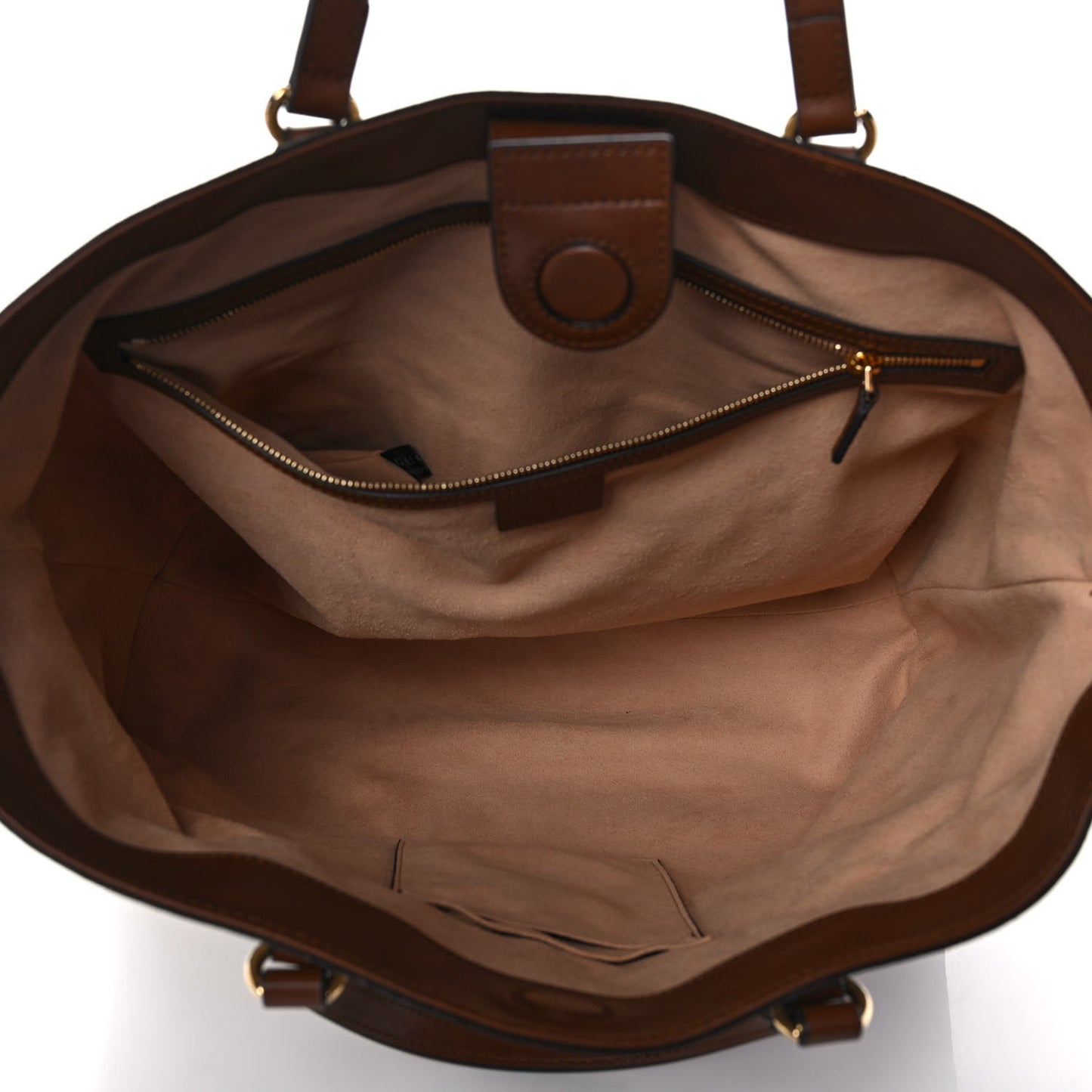 Soft GG Supreme Monogram Medium Crossbody Tote Beige Cuir