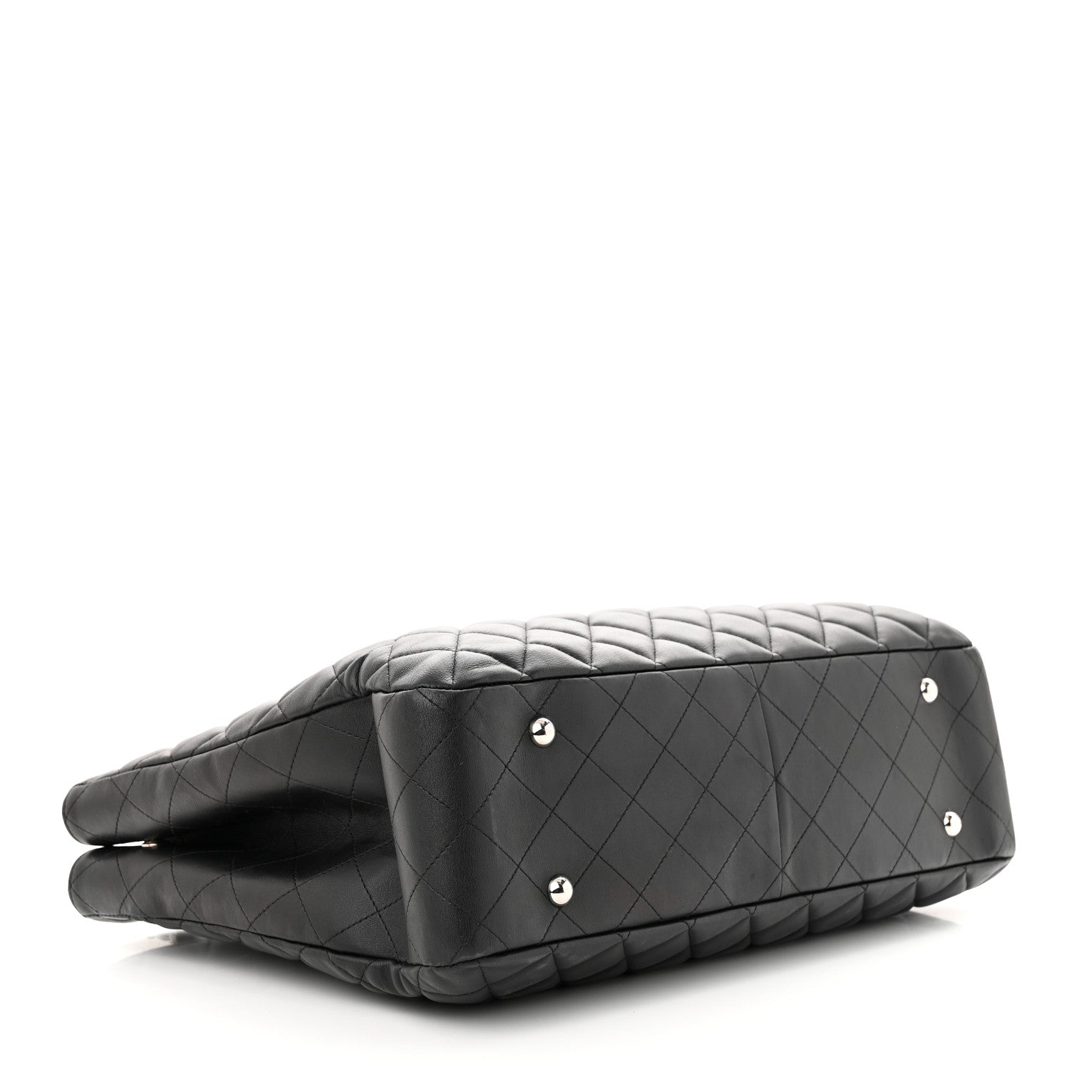 Chanel Calfskin Quilted Large Classic Shopping Tote Black 4 of 11