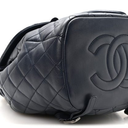 Chanel Lambskin Quilted Daily Supple Backpack Blue 9 of 10