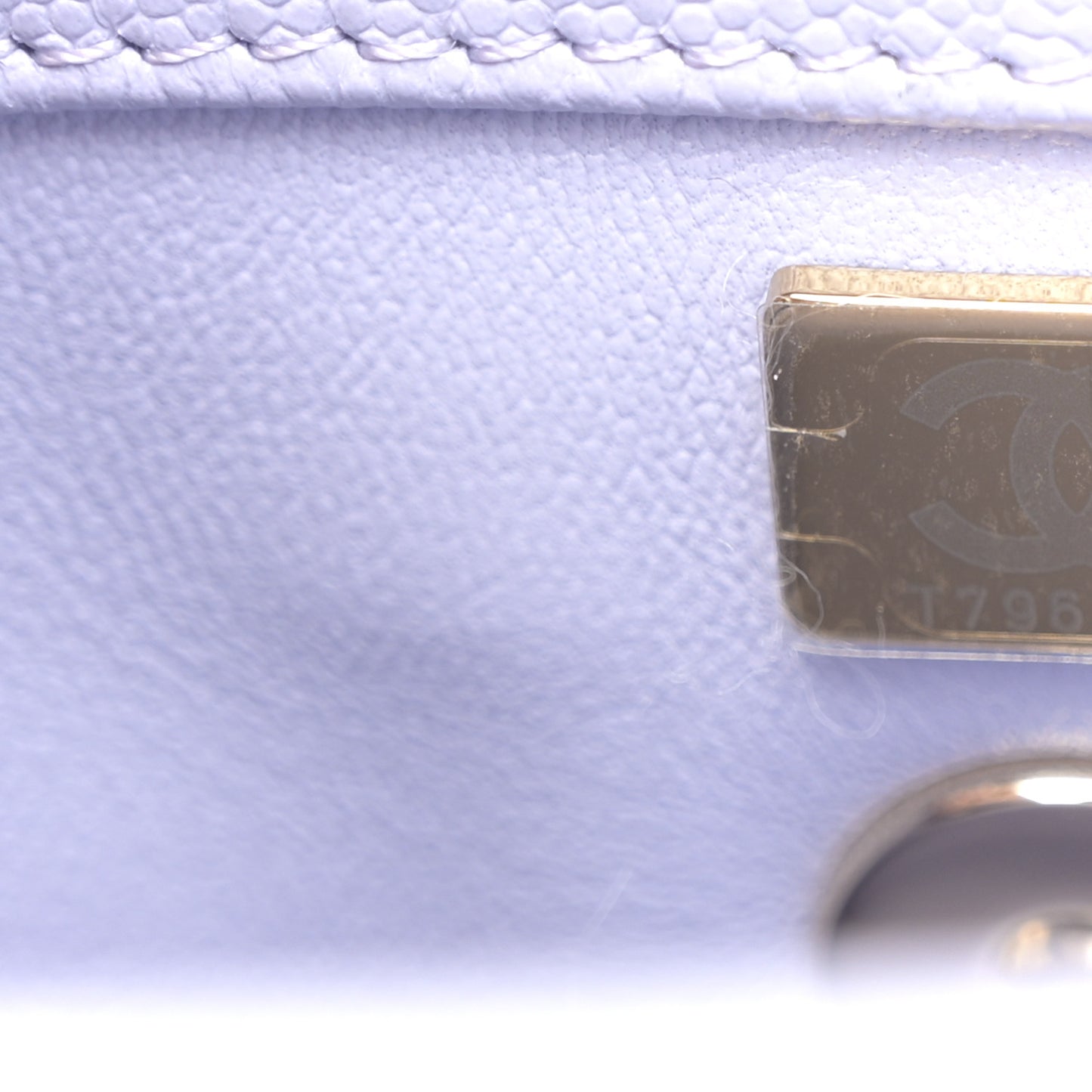 Caviar Quilted Mini Coco Handle Flap Light Purple