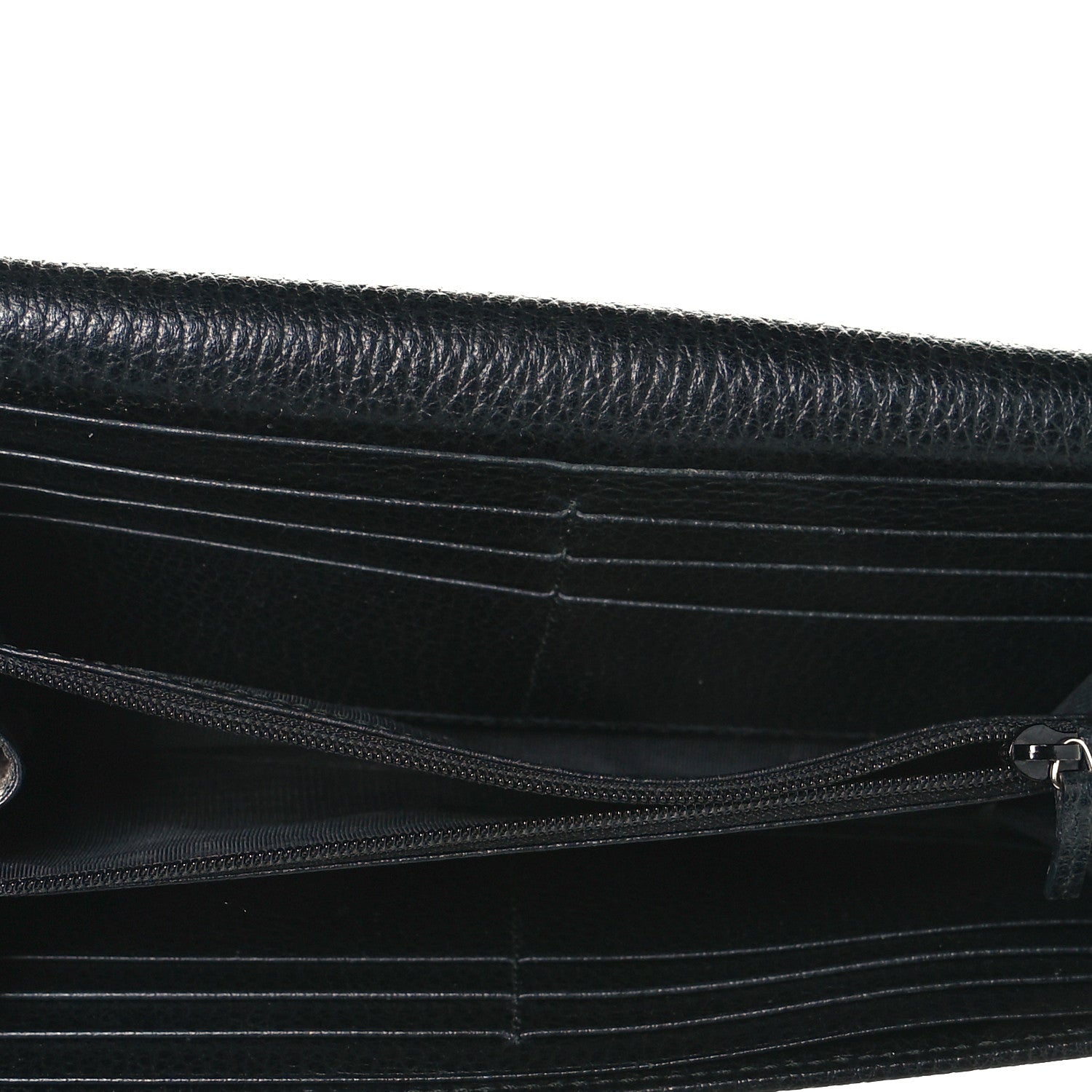 Gucci Calfskin Garden Continental Wallet Black 7 of 8