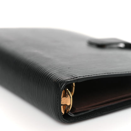 Louis Vuitton Epi Medium Ring Agenda Cover Black 7 of 8