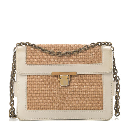 Lanvin Straw Shoulder Bag Beige 1 of 15