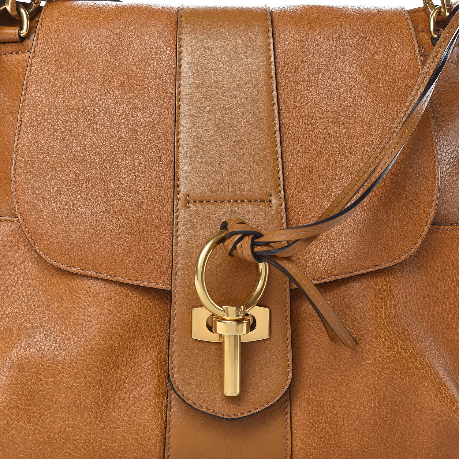 Chloe Grained Lambskin Medium Lexa Shoulder Bag Mustard Brown 21 of 32