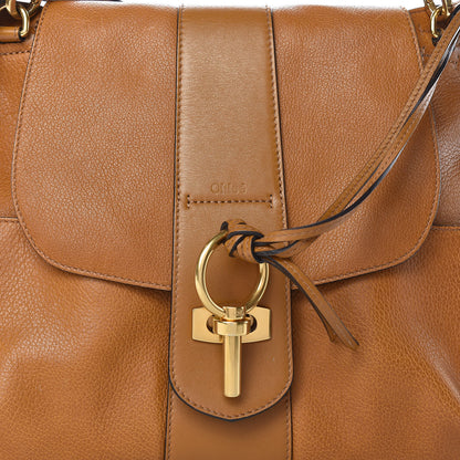 Chloe Grained Lambskin Medium Lexa Shoulder Bag Mustard Brown 21 of 32