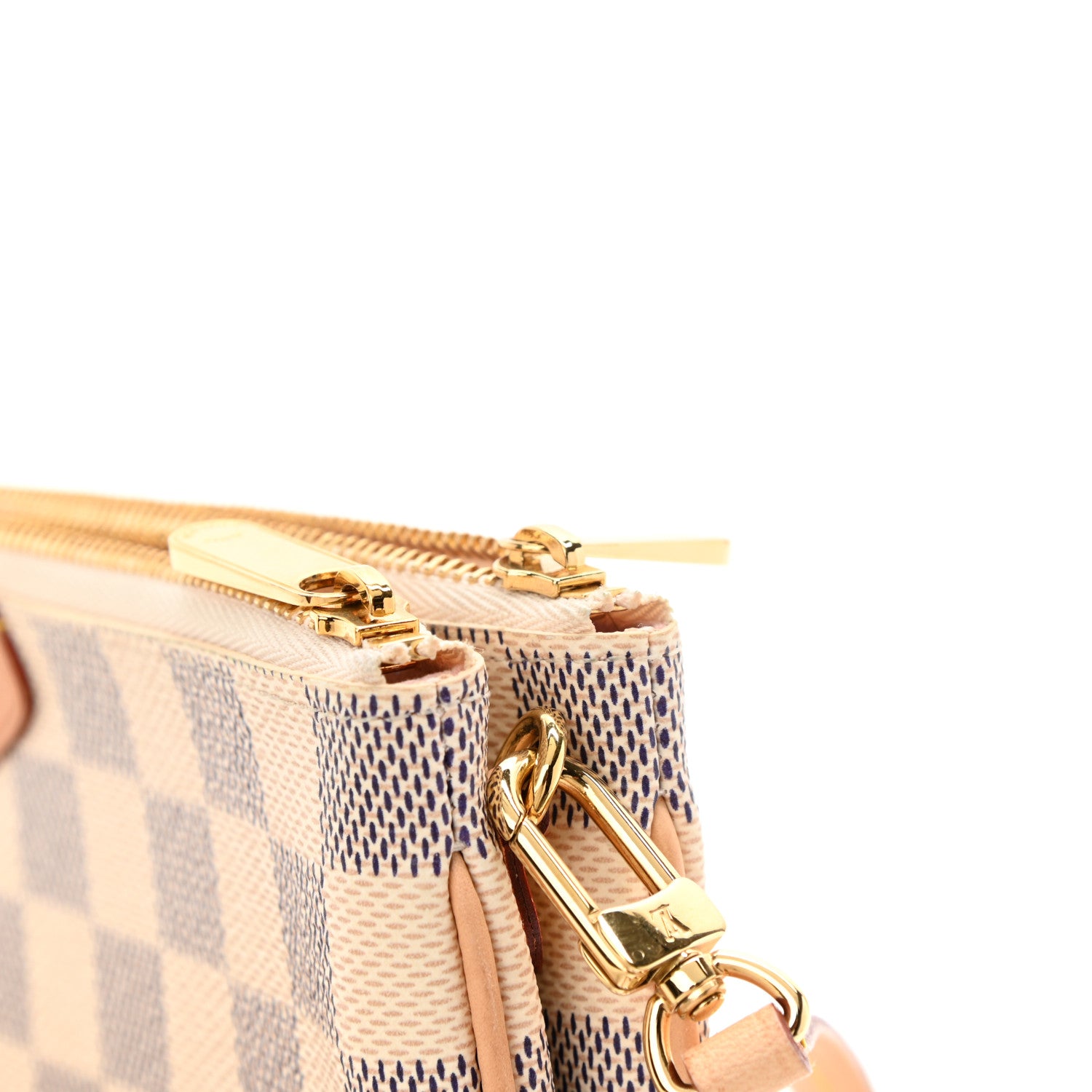 Louis Vuitton Damier Azur Double Zip Pochette 11 of 12