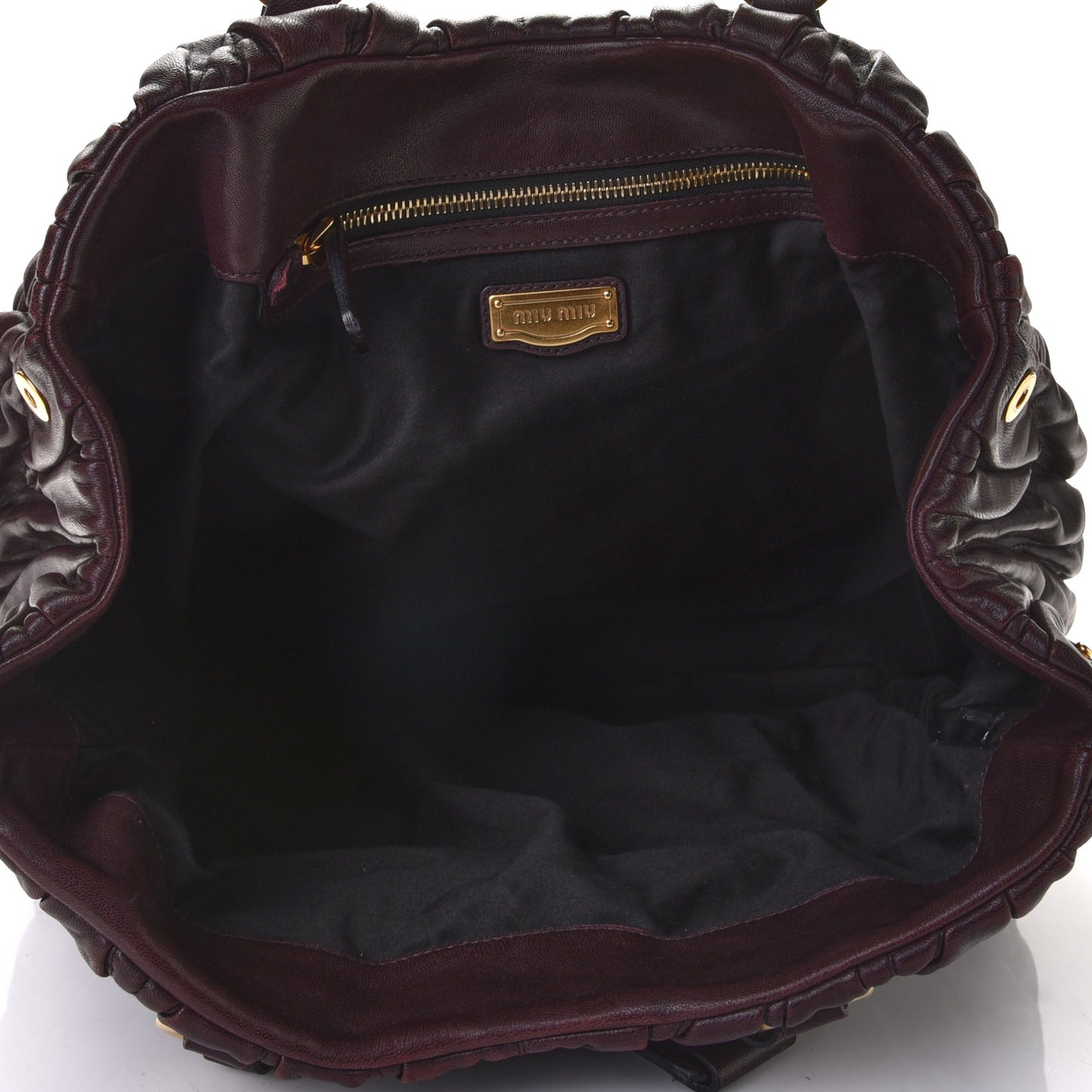 Nappa Matelasse Shopping Tote Prugna
