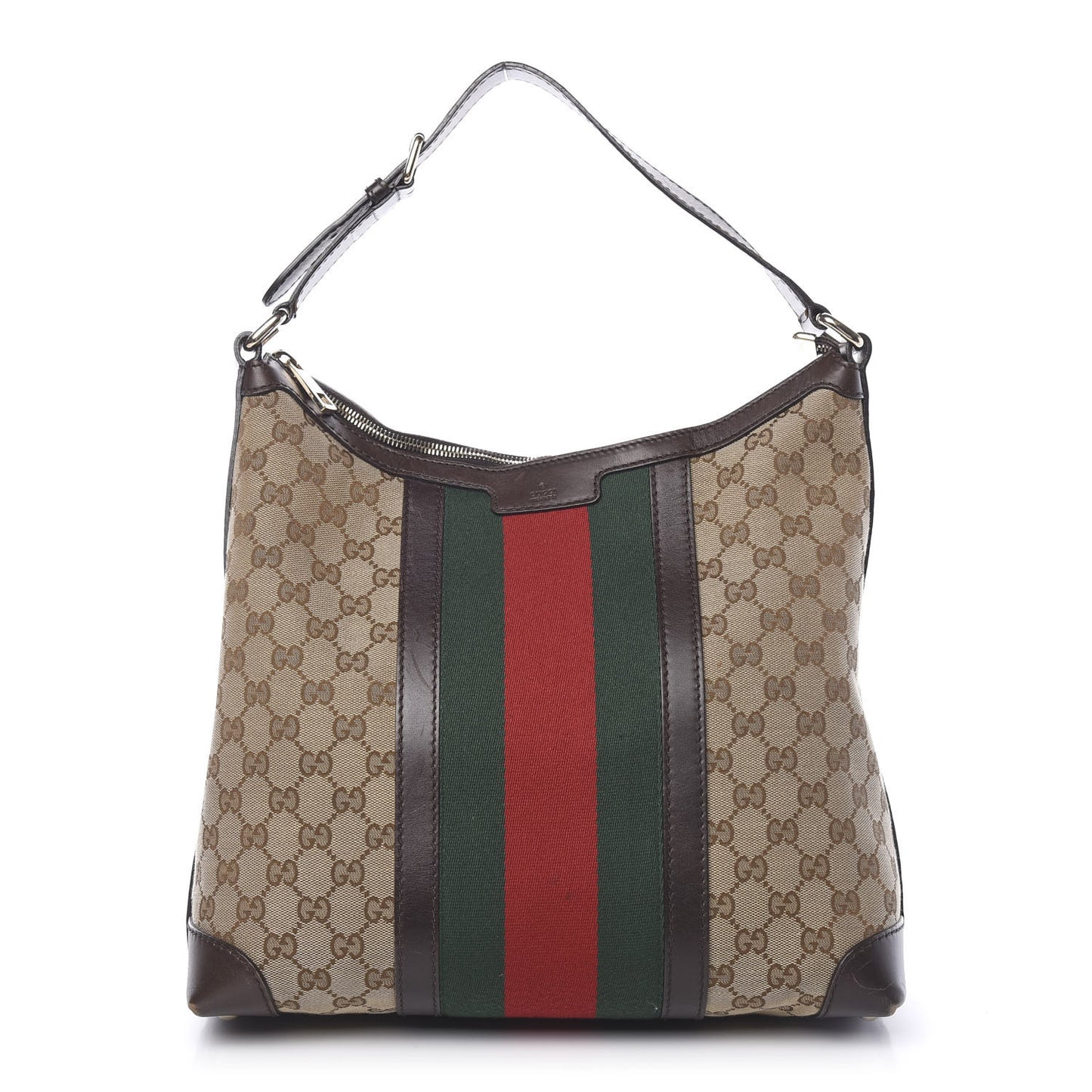 Monogram Vintage Web Medium Hobo Dark Brown