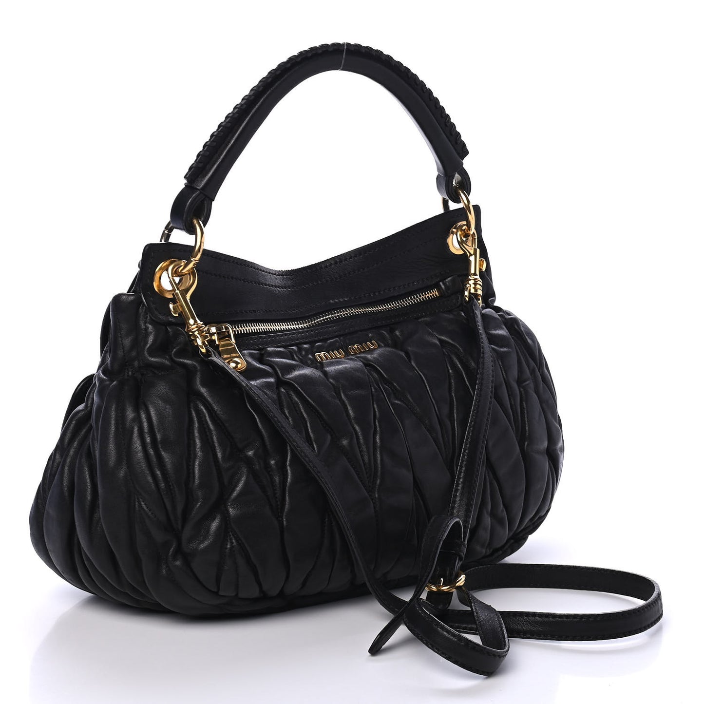 Nappa Matelasse Hobo Black