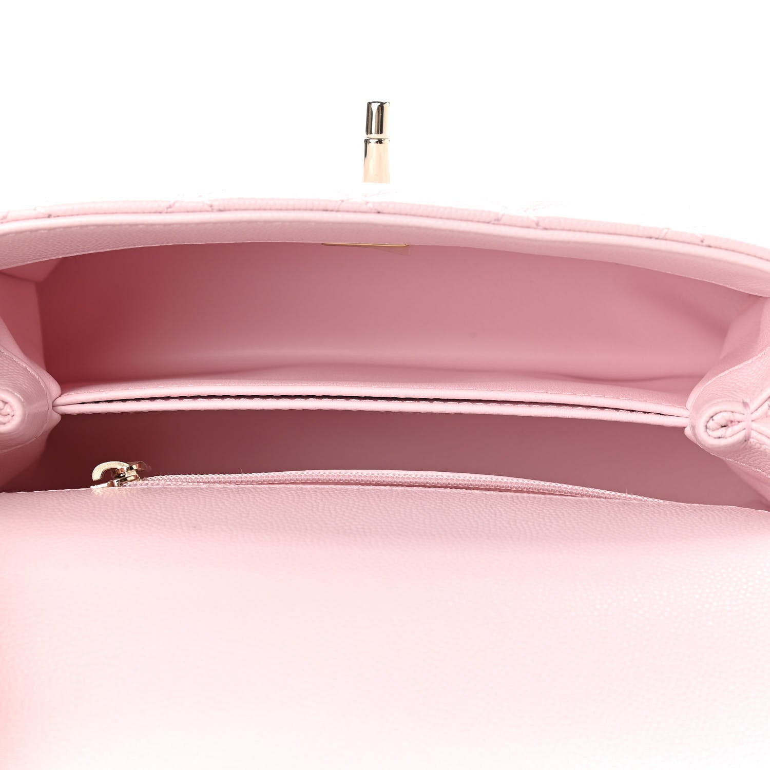 Chanel Caviar Quilted Mini Coco Handle Flap Light Pink 5 of 9