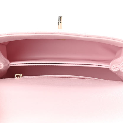 Chanel Caviar Quilted Mini Coco Handle Flap Light Pink 5 of 9