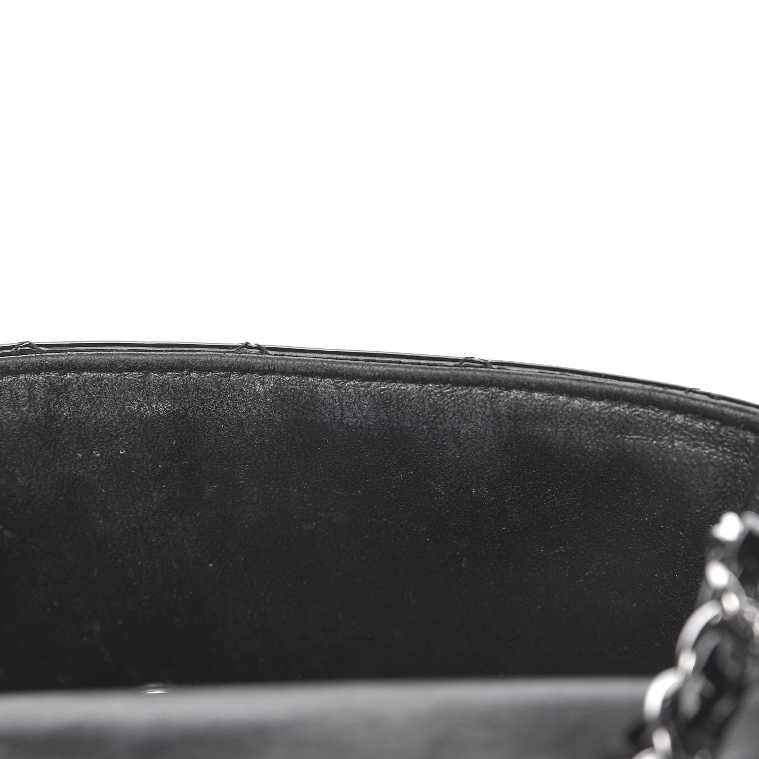 Chanel Patent Calfskin Quilted Mini Rectangular Flap Black 16 of 20