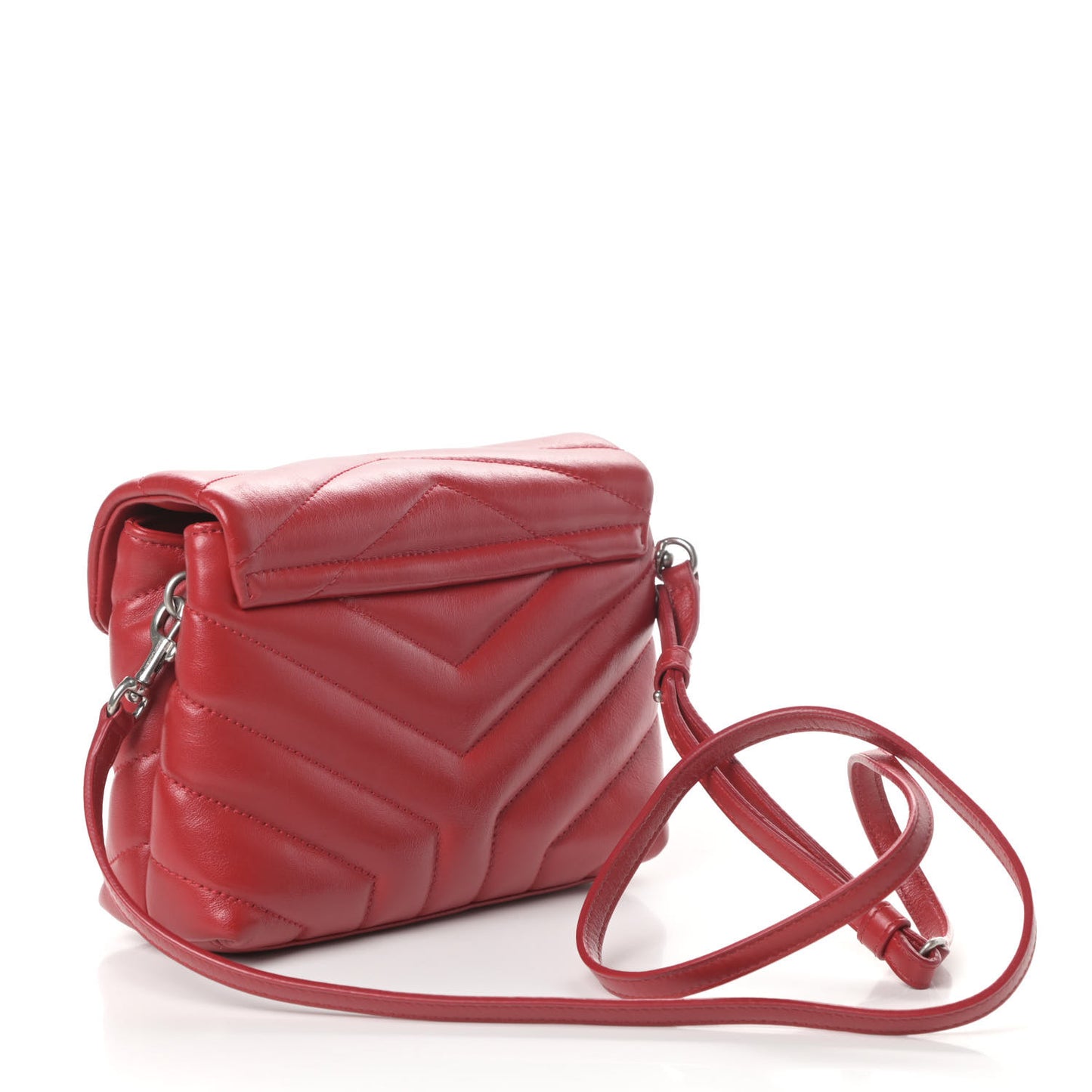 Calfskin Y Quilted Monogram Toy Loulou Crossbody Bag Rouge Eros