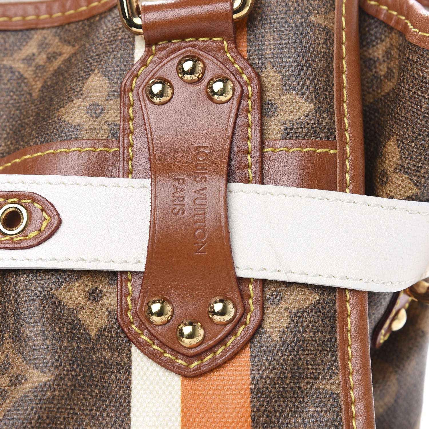 Louis Vuitton Monogram Rayures Tisse Sac PM 11 of 13