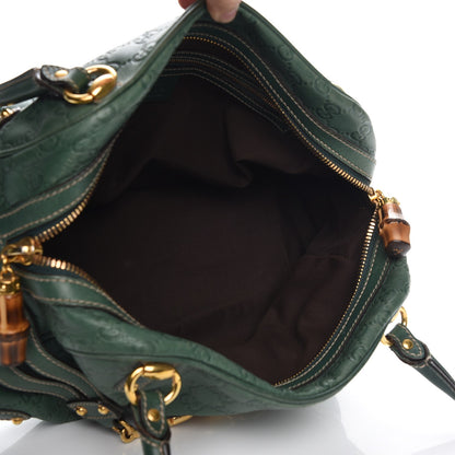 Gucci Calfskin Large Wave Boston Green 5 of 8