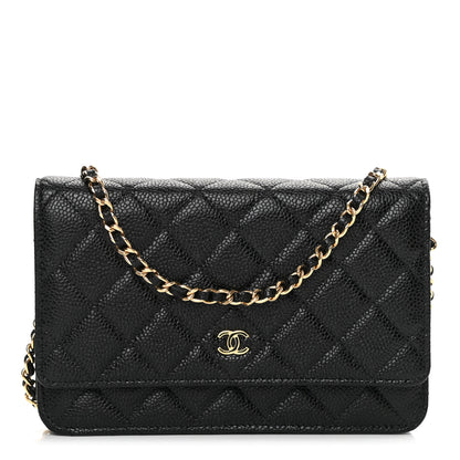 Chanel Caviar Quilted Wallet On Chain WOC Black 1 of 13