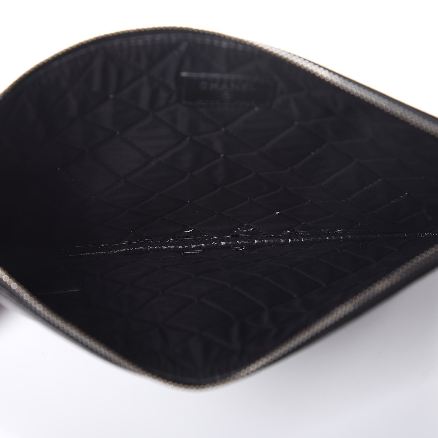 Chanel Caviar Studded Medium Deauville Pouch Black 5 of 8