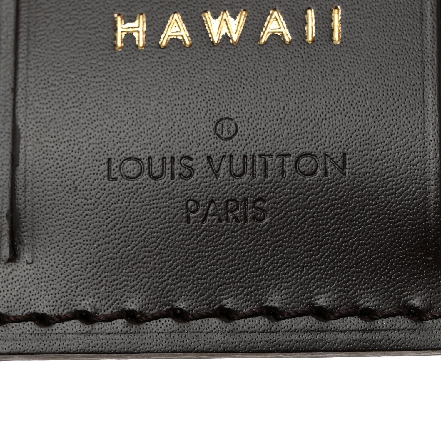 Louis Vuitton LOUIS VUITTON Calfskin Hawaii Luggage Tag Ebene 3 of 5