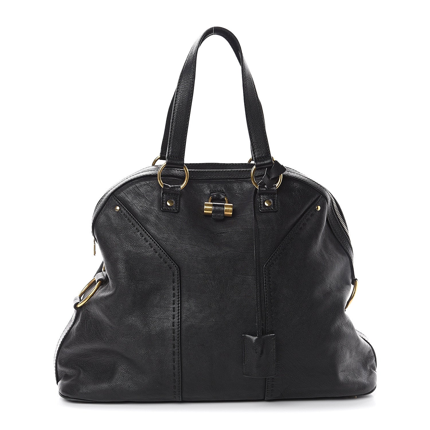 Saint Laurent Calfskin Oversized Muse Black 1 of 8