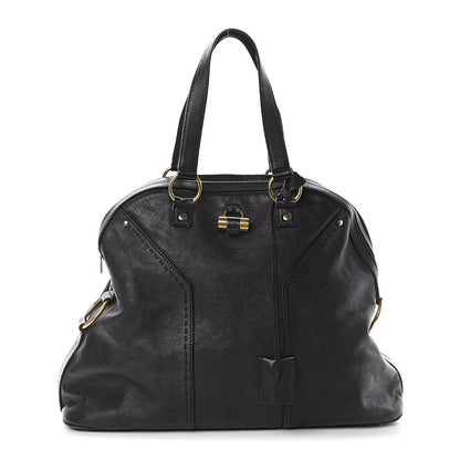 Saint Laurent Calfskin Oversized Muse Black 1 of 8