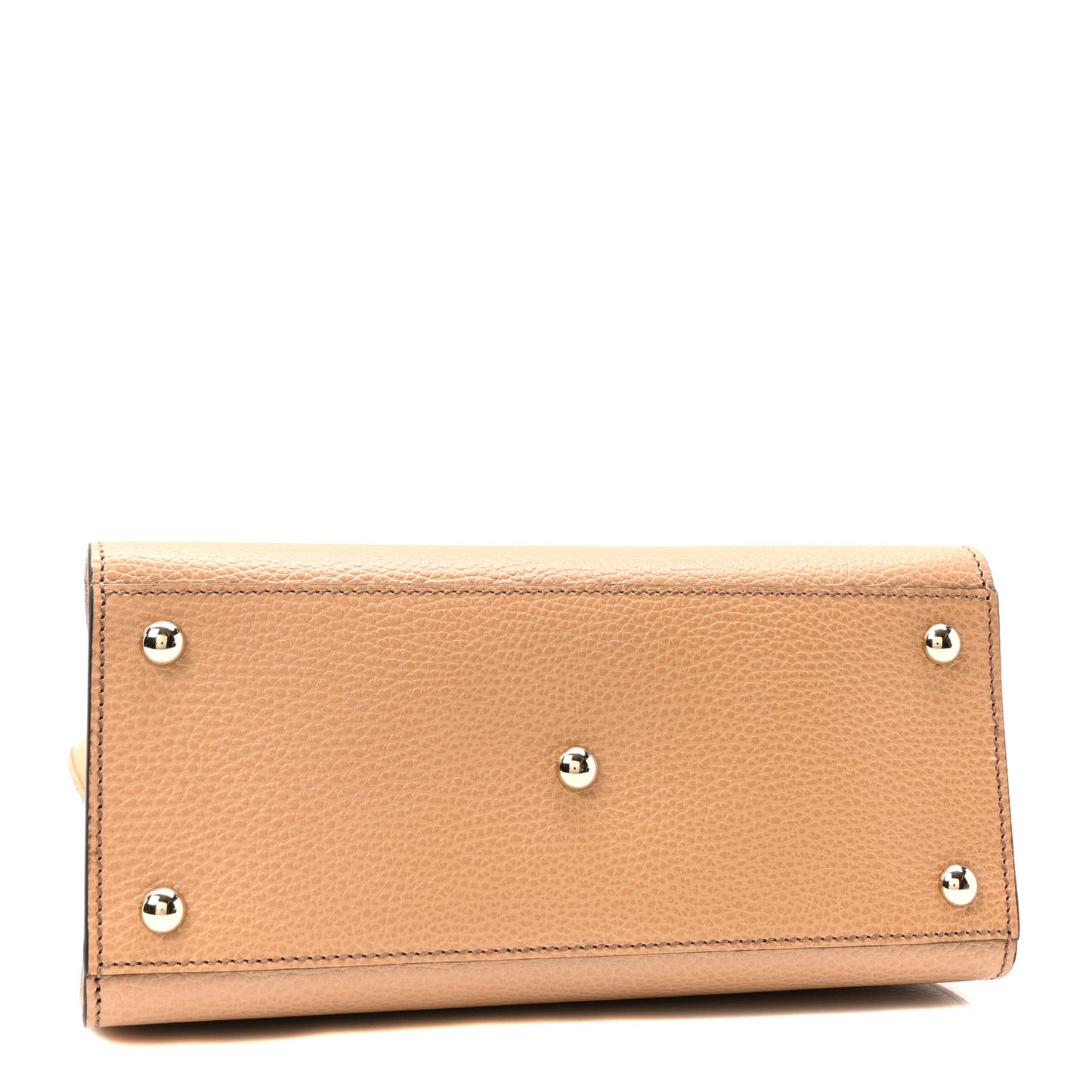 Dollar Calfskin Medium Soho Top Handle Satchel Camelia