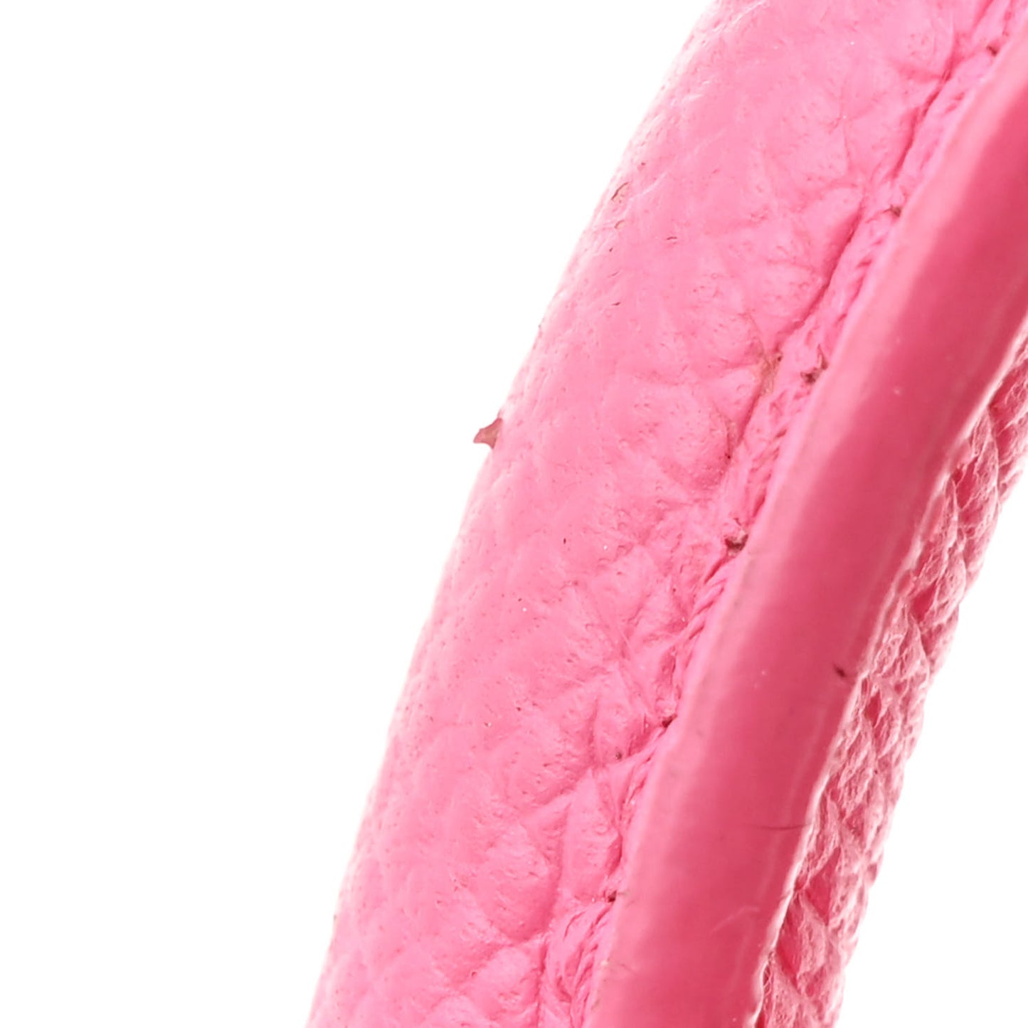 Signature Grained Calfskin Logo XXS Ville Top Handle Bag Rose Bubblegum Black