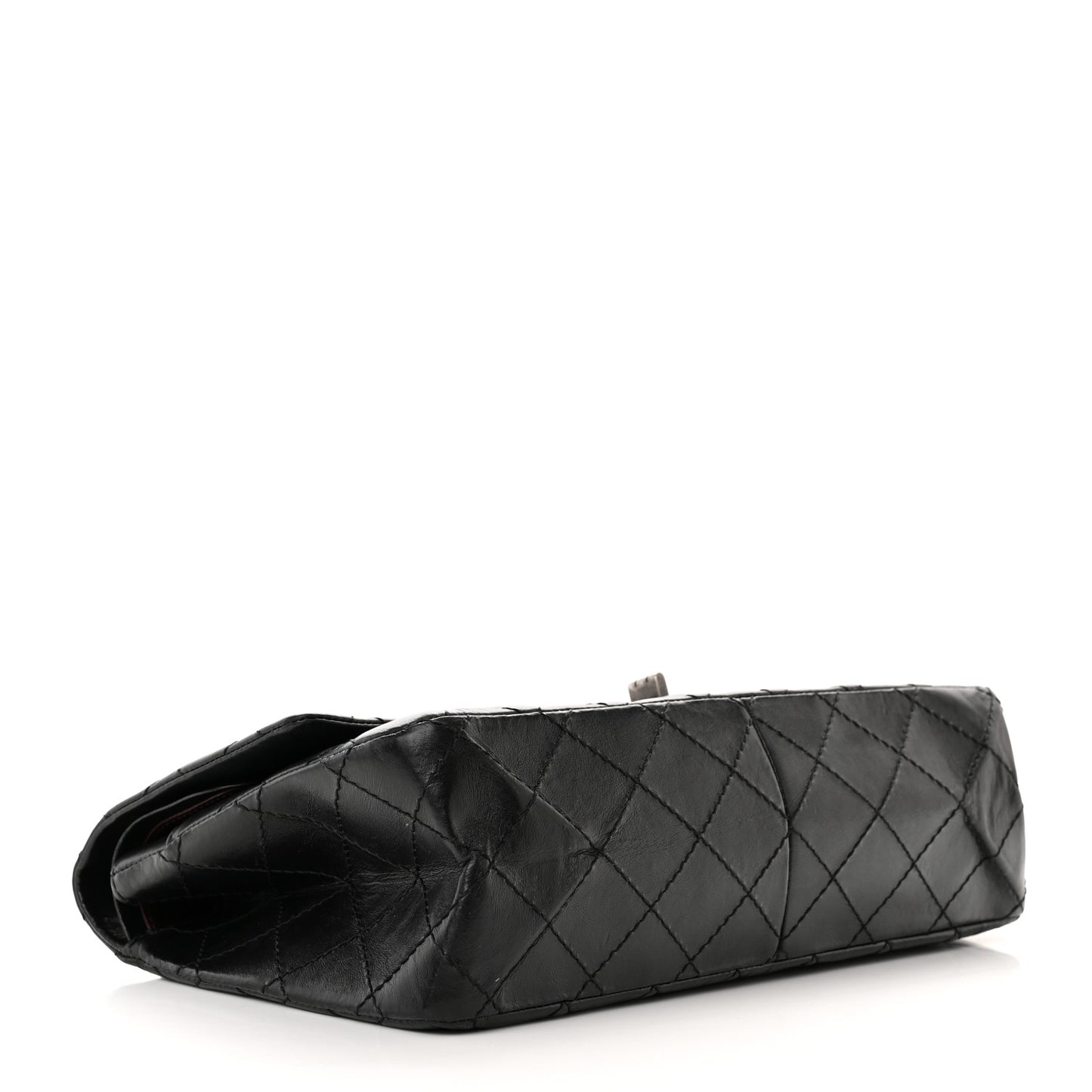 Aged Calfskin Quilted 2.55 Reissue 226 Flap Black