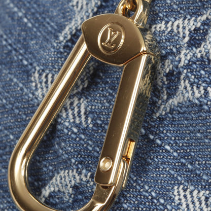 Louis Vuitton Monogram Denim Pochette Speedy PM Key Holder Blue 6 of 10