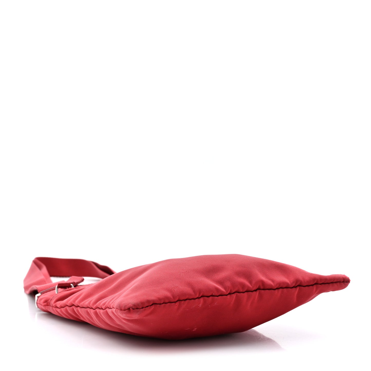 Nylon Small Flat Messenger Bag Cherry