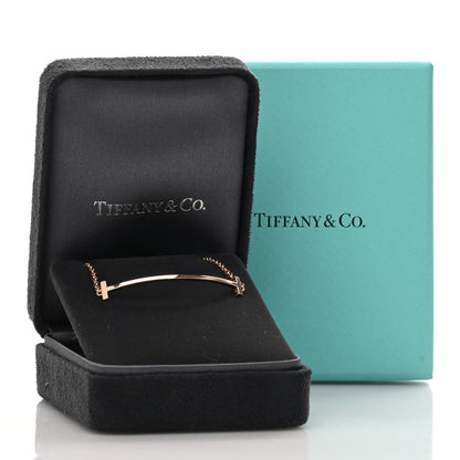 Tiffany 18K Rose Gold T Smile Bracelet 4 of 4