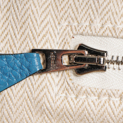 Hermes Taurillon Clemence Victoria II 35 Blue Jean 12 of 17