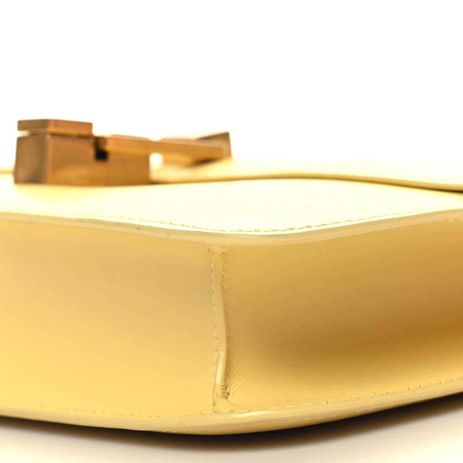 Saint Laurent Smooth Calfskin Carre Satchel Paille 10 of 11