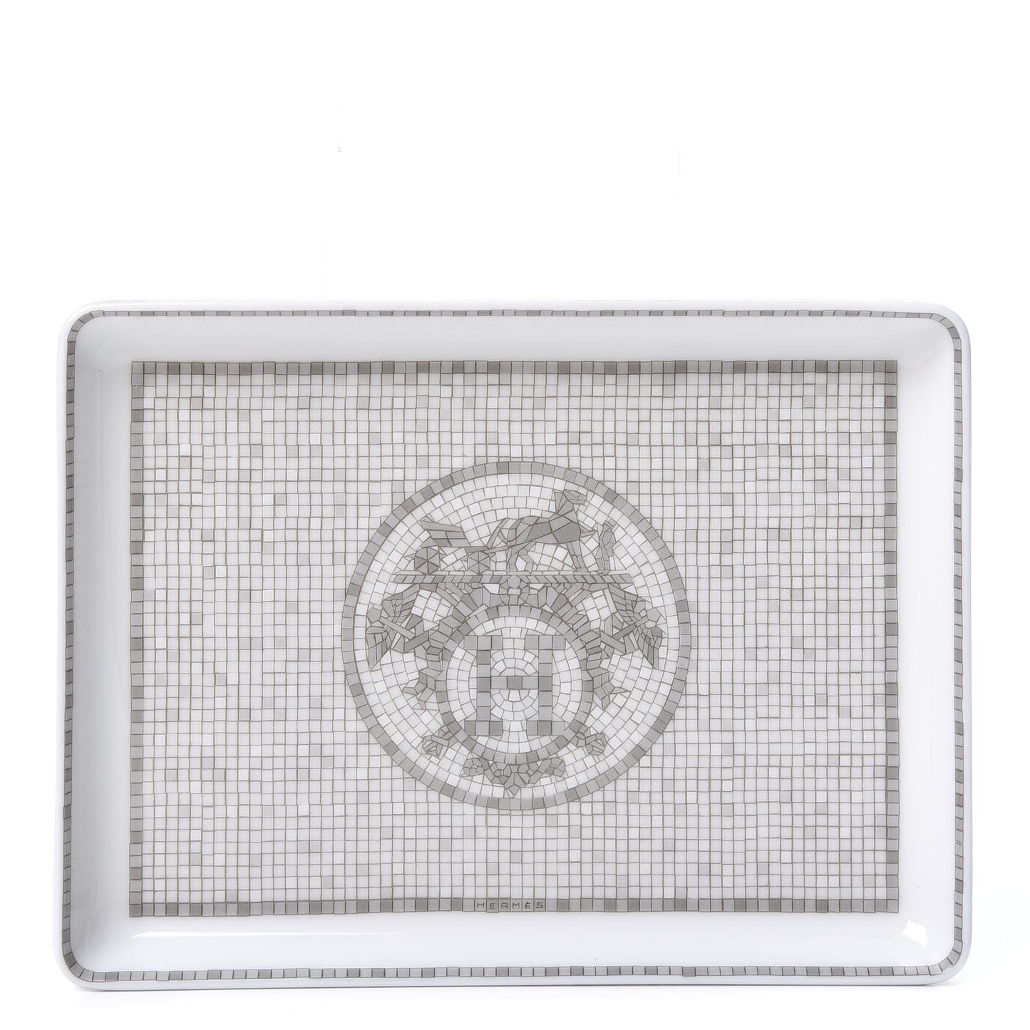 Porcelain Mosaique Au 24 Sushi Plate Platine