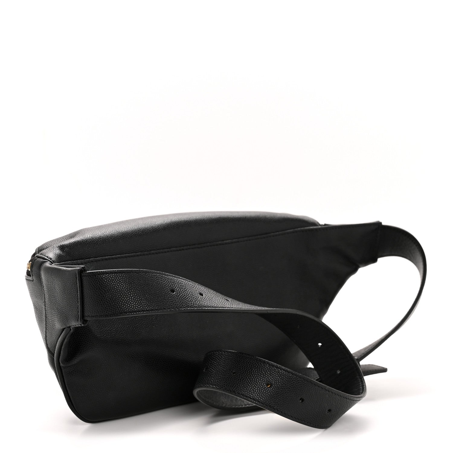 Saint Laurent Grain De Poudre Monogram Belt Bag Black 3 of 15