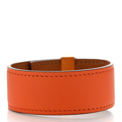 Hermes Swift Collier de Chien CDC 24 Bracelet T2 Orange 3 of 6