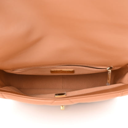 Chanel Lambskin Quilted Medium Chanel 19 Flap Brown 5 of 13