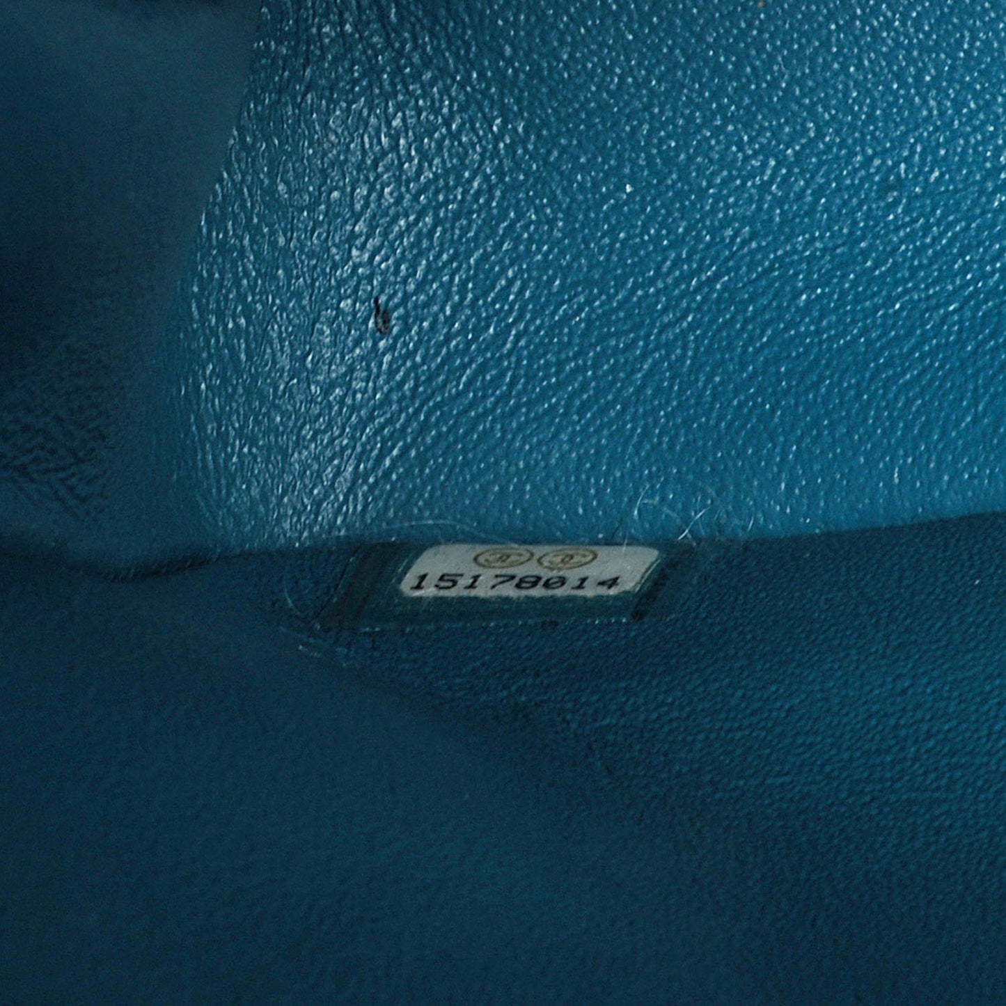 Lambskin Quilted Medium Double Flap Turquoise