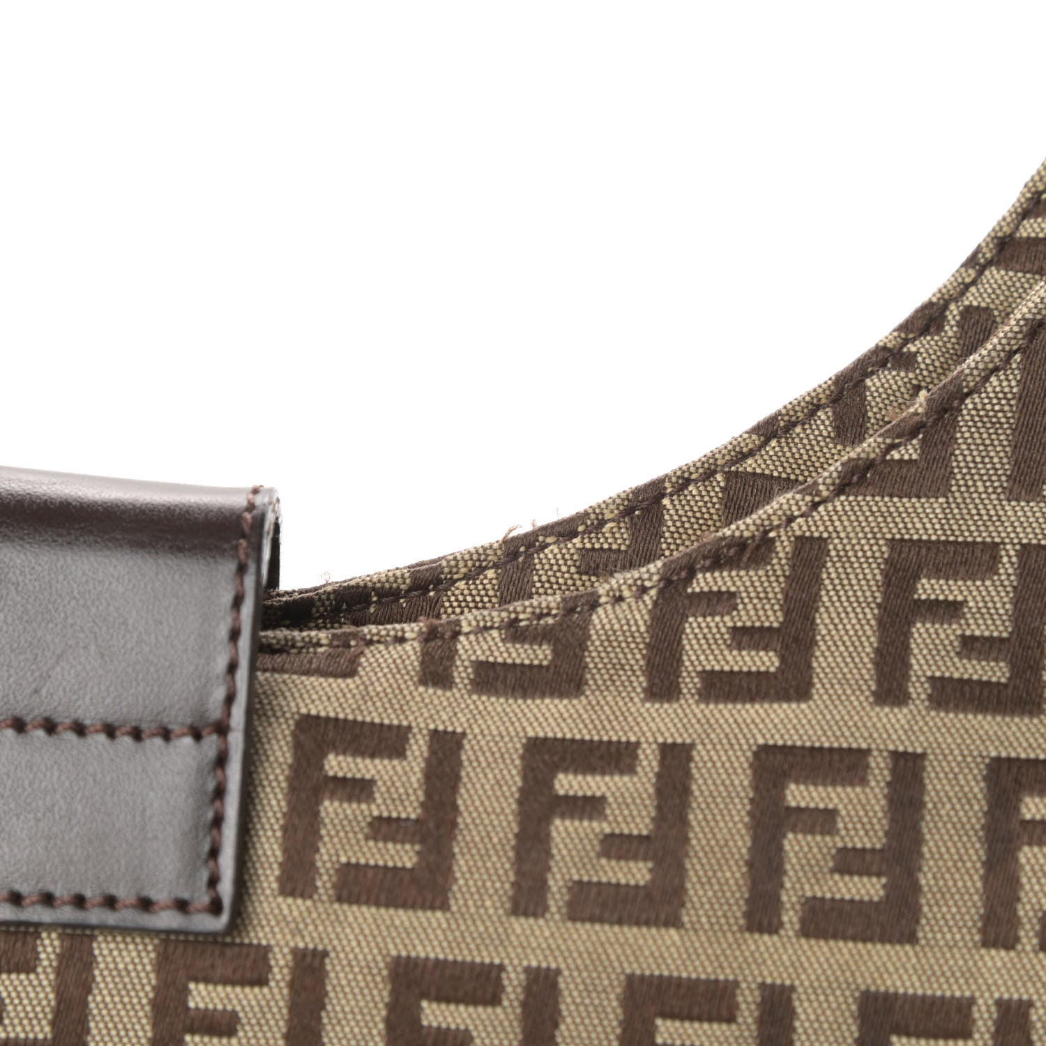 Fendi Zucchino Hobo Dark Brown 14 of 14